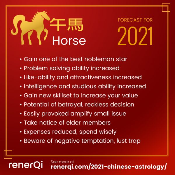 Horse animal sign forecast 2021