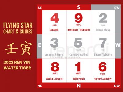 2022 flying star feng shui chart